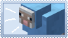 a minecraft blue sheep